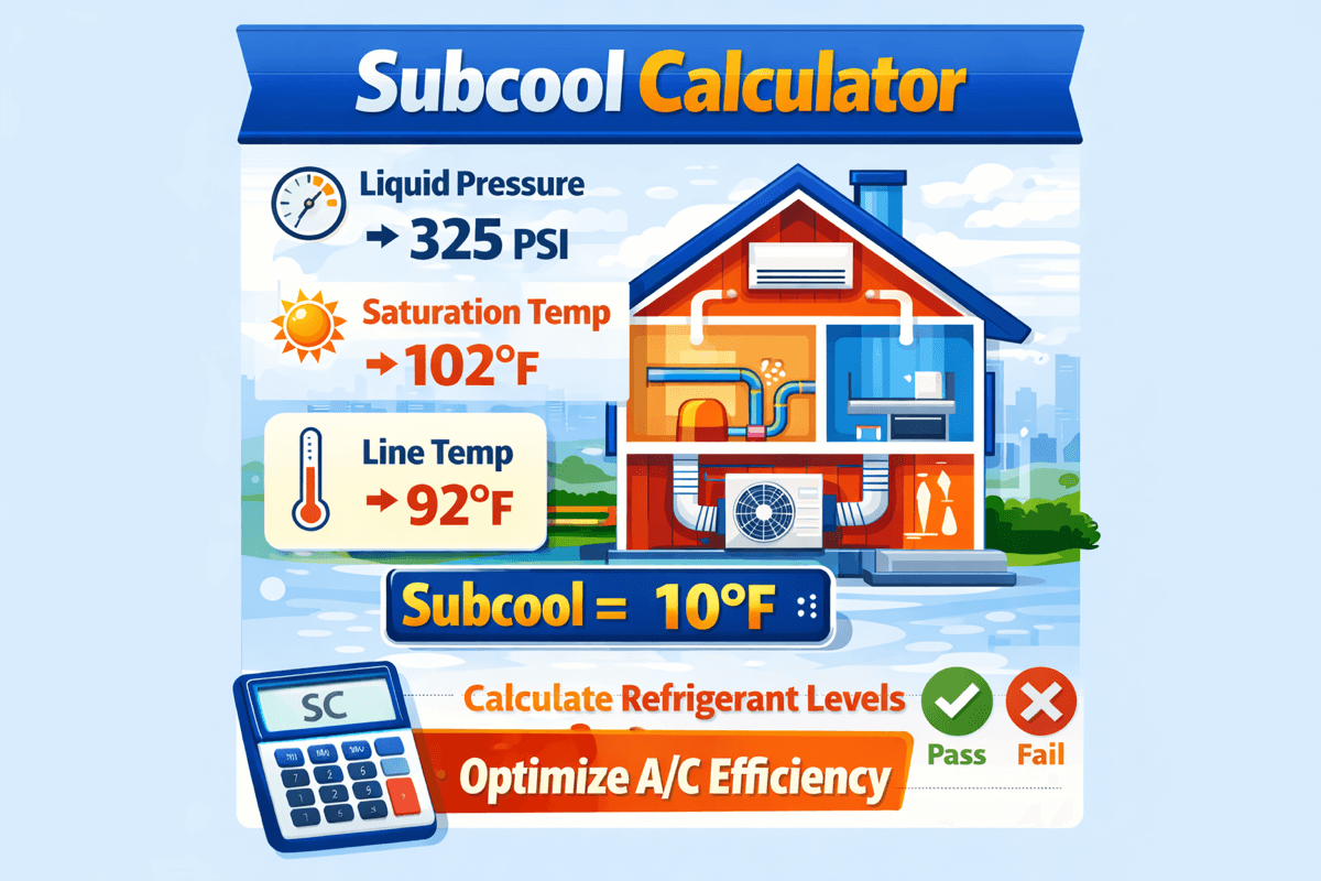 Subcool Calculator